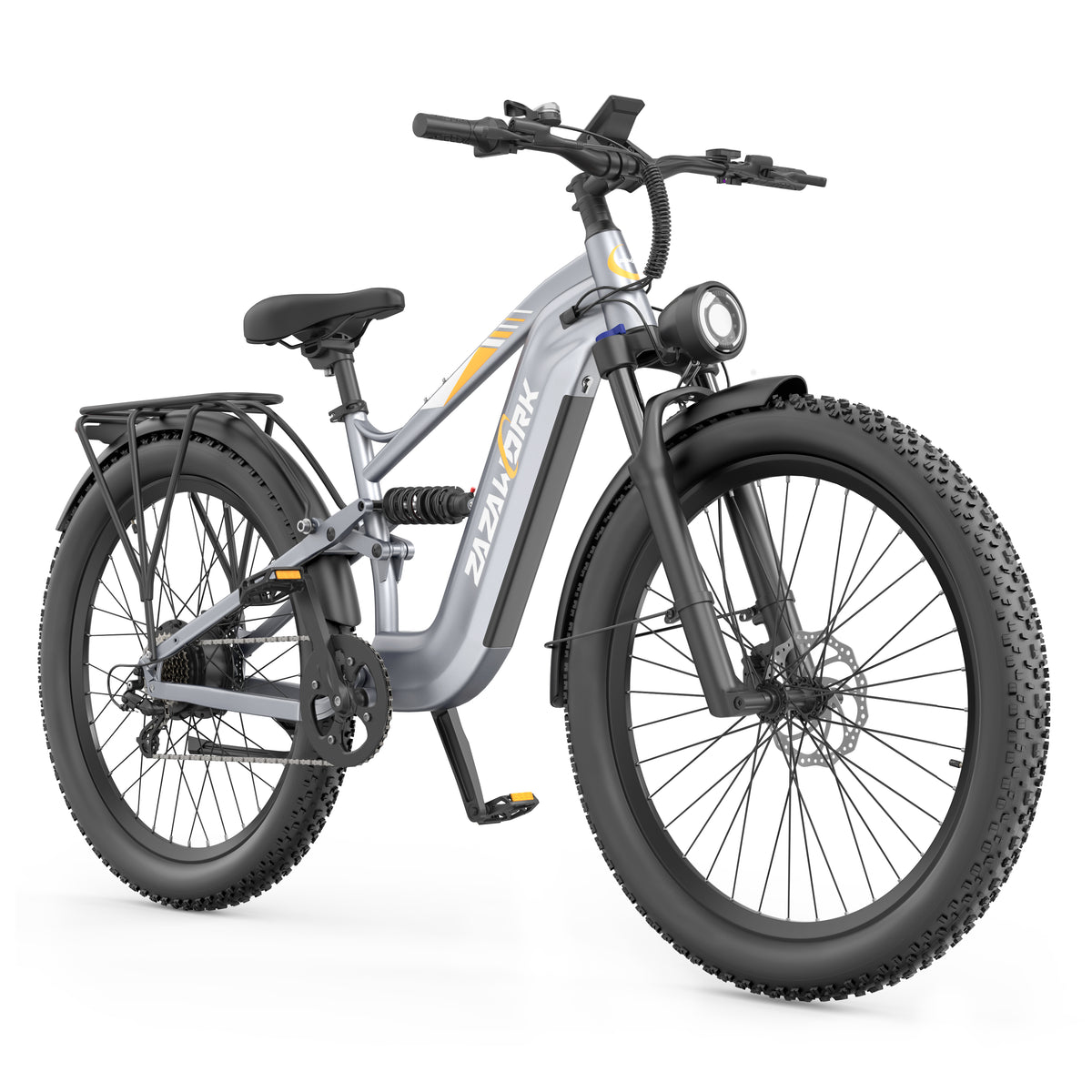 CF500 e-bike Argento, hero 45, foto reale del fornitore