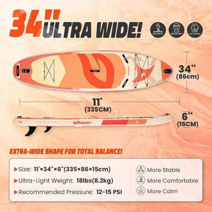 SUP QUASLEY 11"x34" Ultra Wide