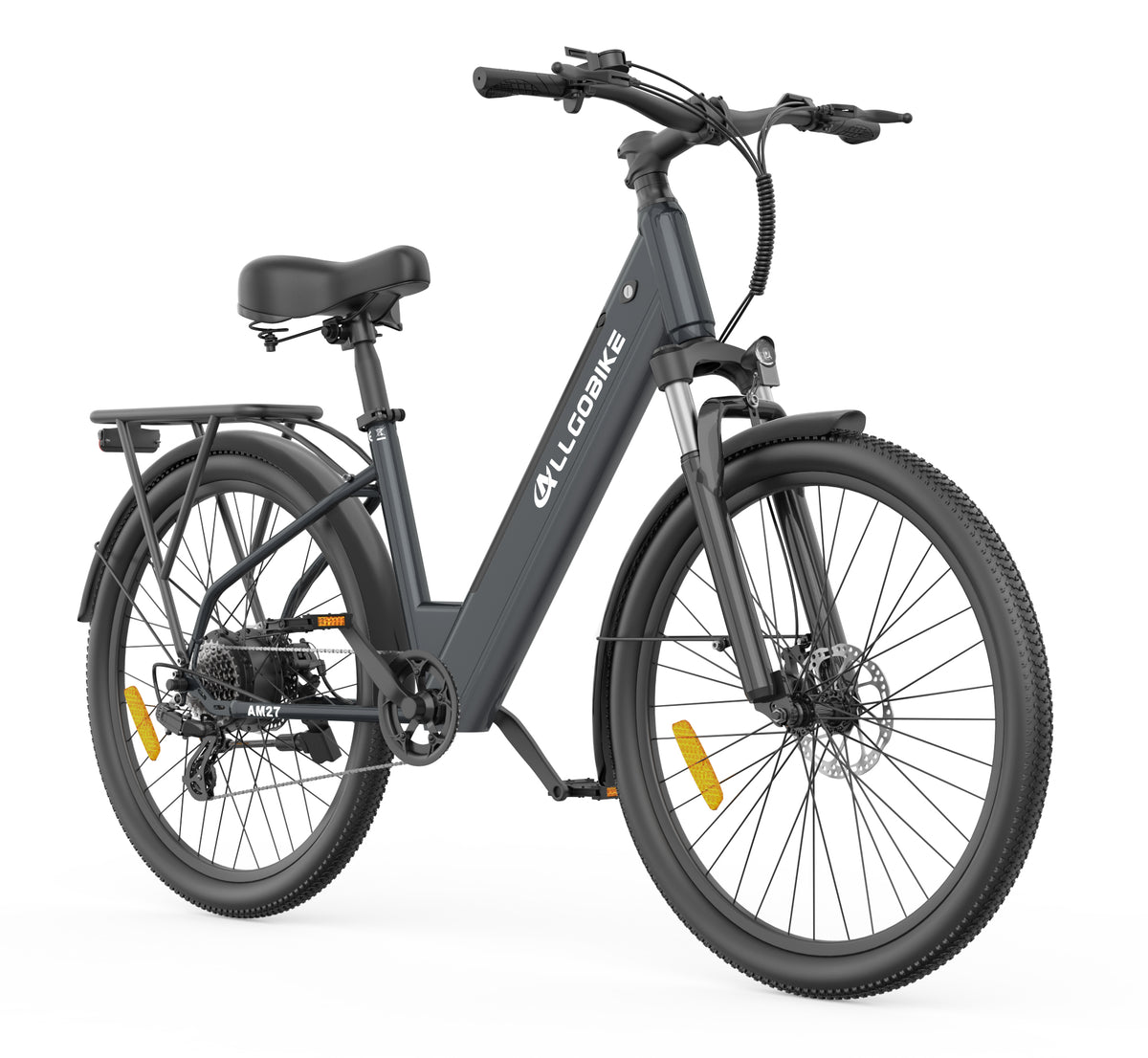 AM27 e-bike Grigio, hero AM27-45, foto reale del fornitore