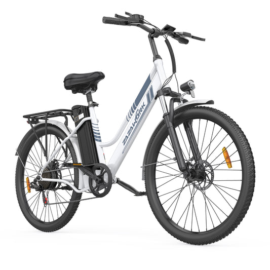 C26 Pro e-bike Bianco, hero C26-PRO-45, foto reale del fornitore