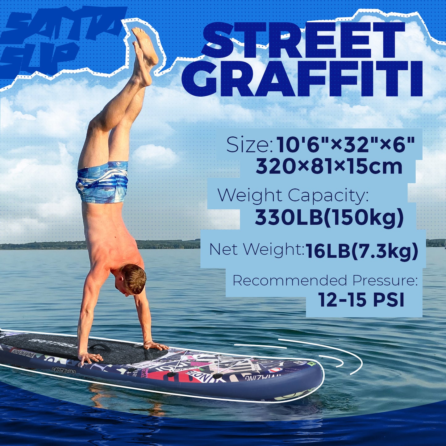 SUP STREET GRAFFITI 10.6"x32" All Around
