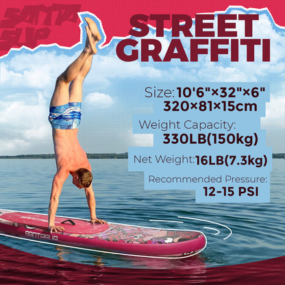 SUP STREET GRAFFITI 10.6"x32" All Around