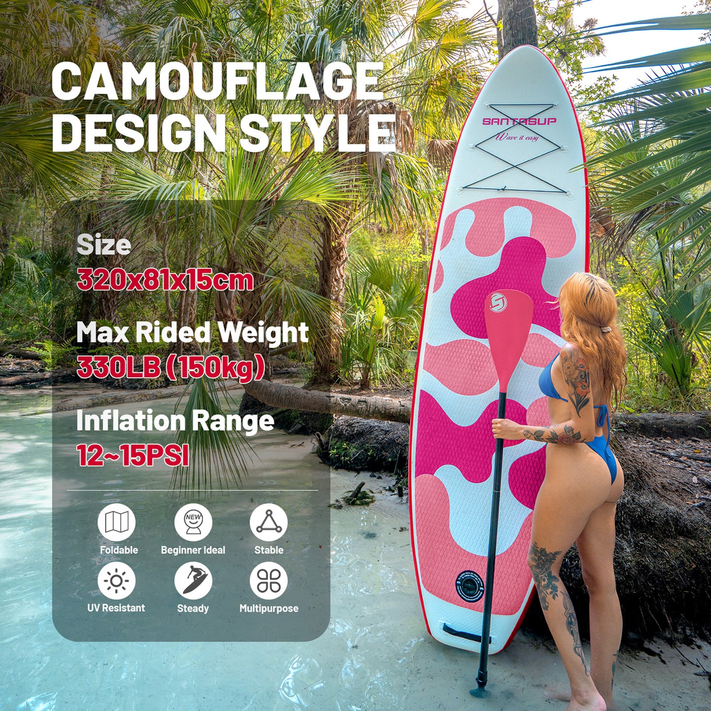 SUP SANTASUP 10.6"x32" All Around