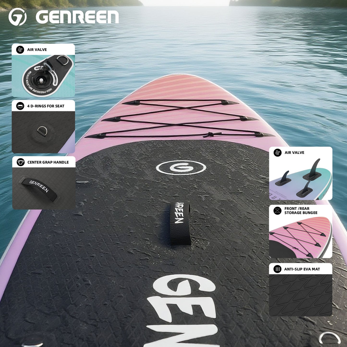 SUP GENREEN 10"x30" All Around / Color Drift