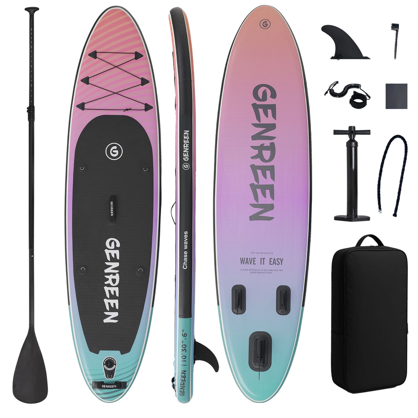 SUP GENREEN 10"x30" All Around / Color Drift
