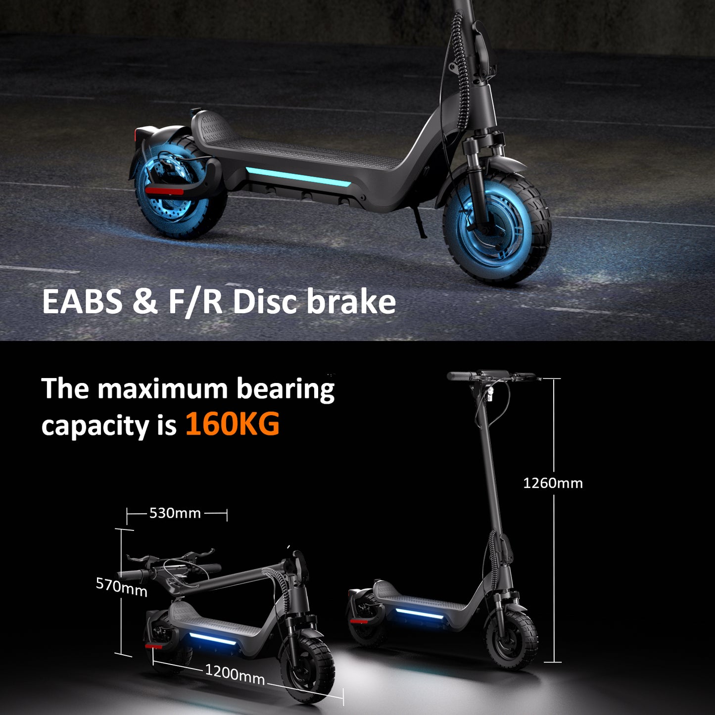 E-Scooter S9 PLUS 800W - picco 1200W