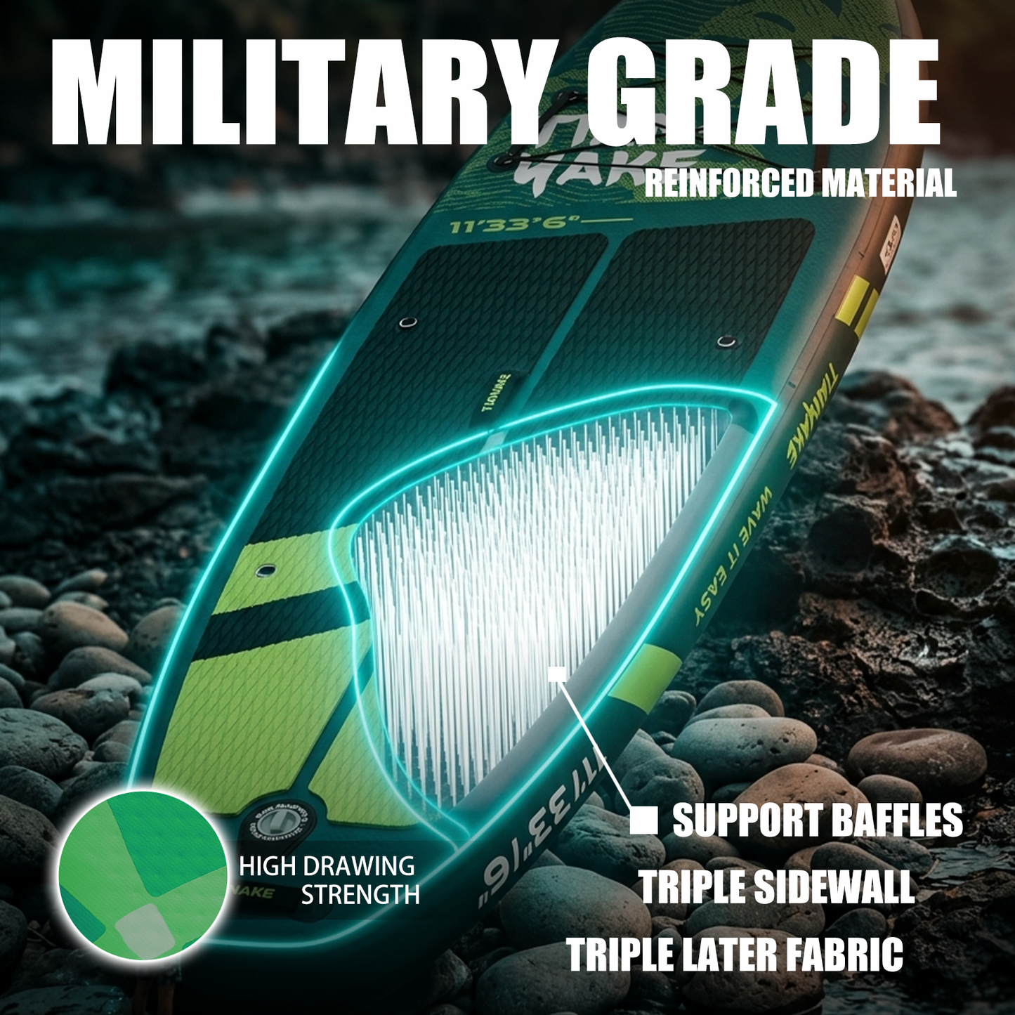 SUP TIANYAKE 11"x33" Extra Wide