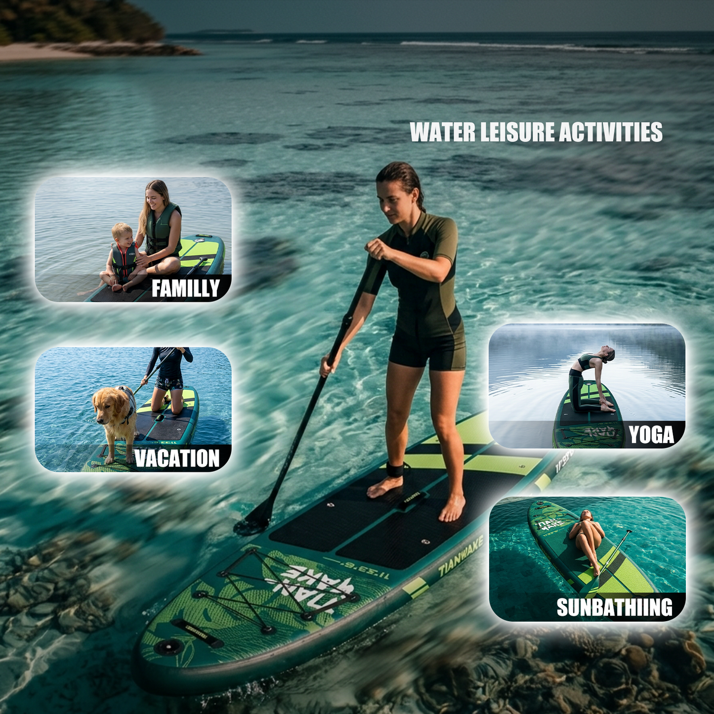 SUP TIANYAKE 11"x33" Extra Wide
