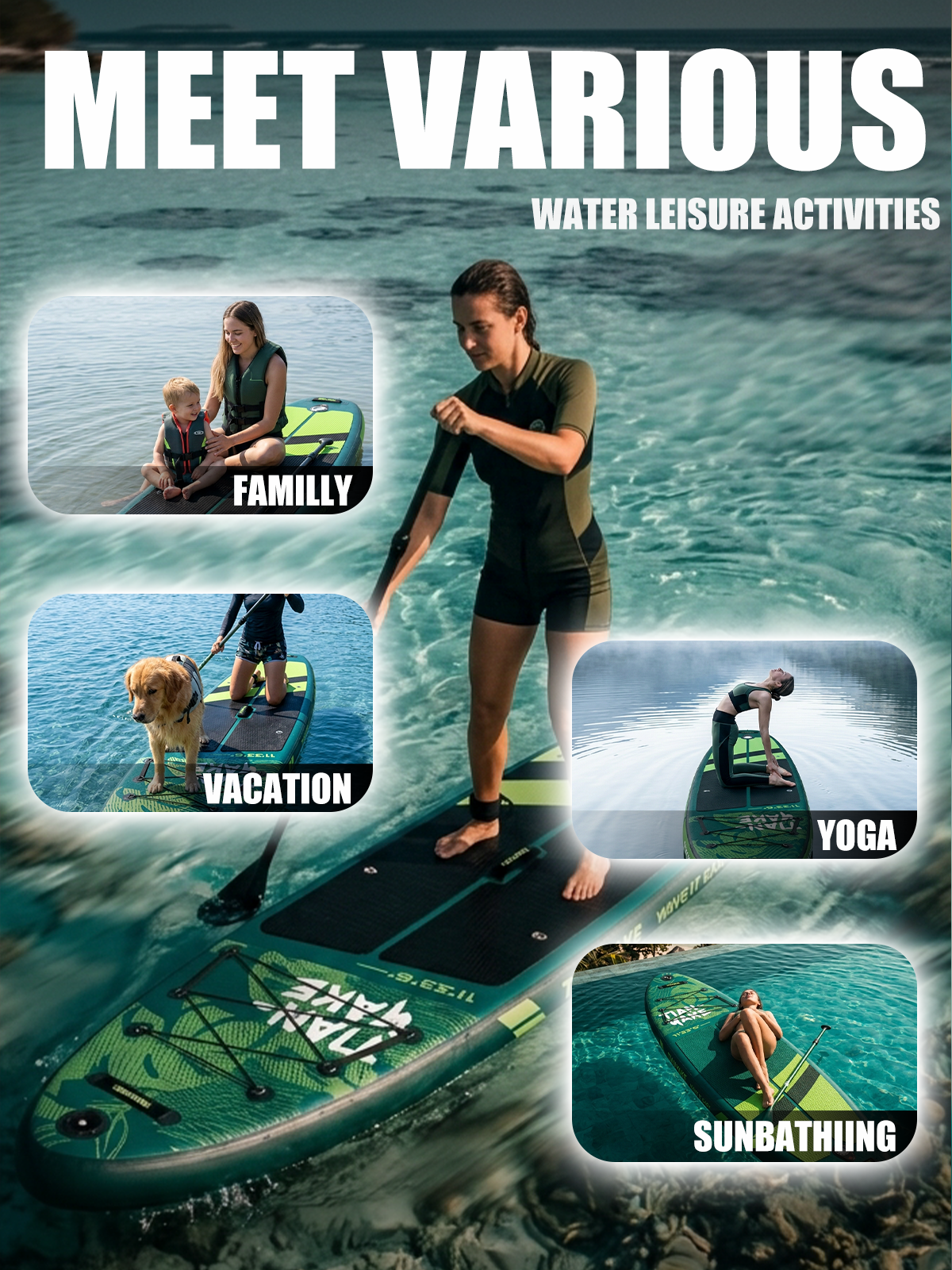 SUP TIANYAKE 11"x33" Extra Wide